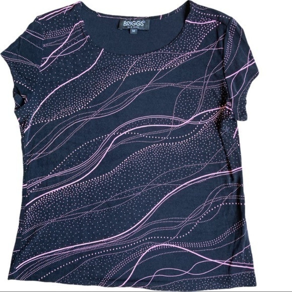 Briggs New York size medium short sleeve blouse